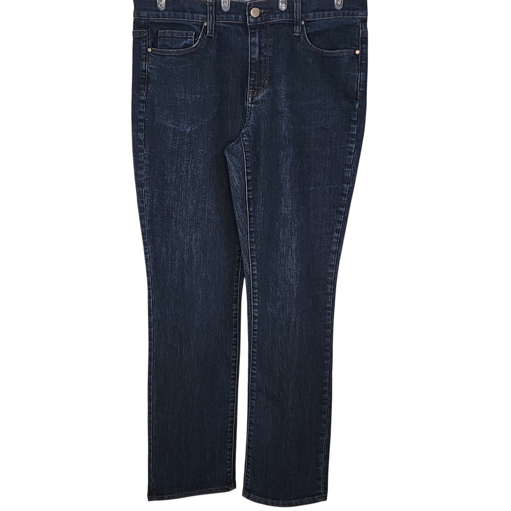 EUC DKNY Jeans Womens Dark Wash Straight Leg Denim Pants Size 8x30